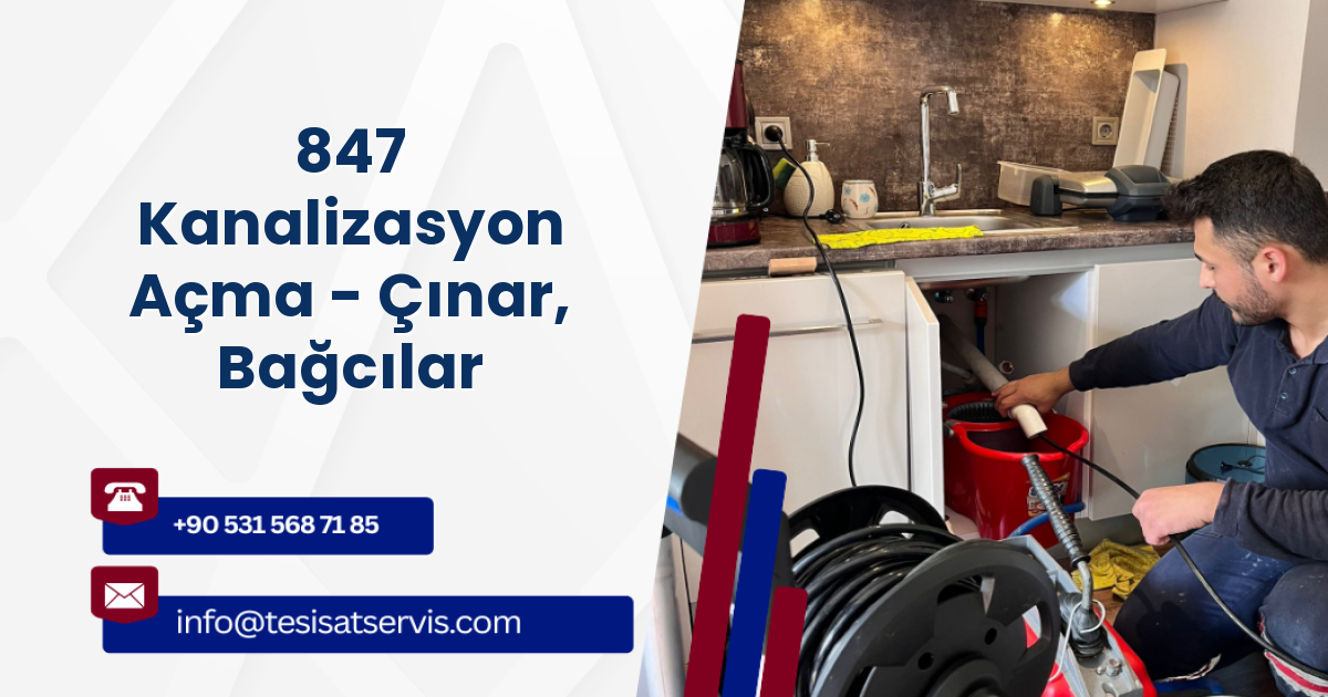 847 Kanalizasyon Açma - Çınar, Bağcılar