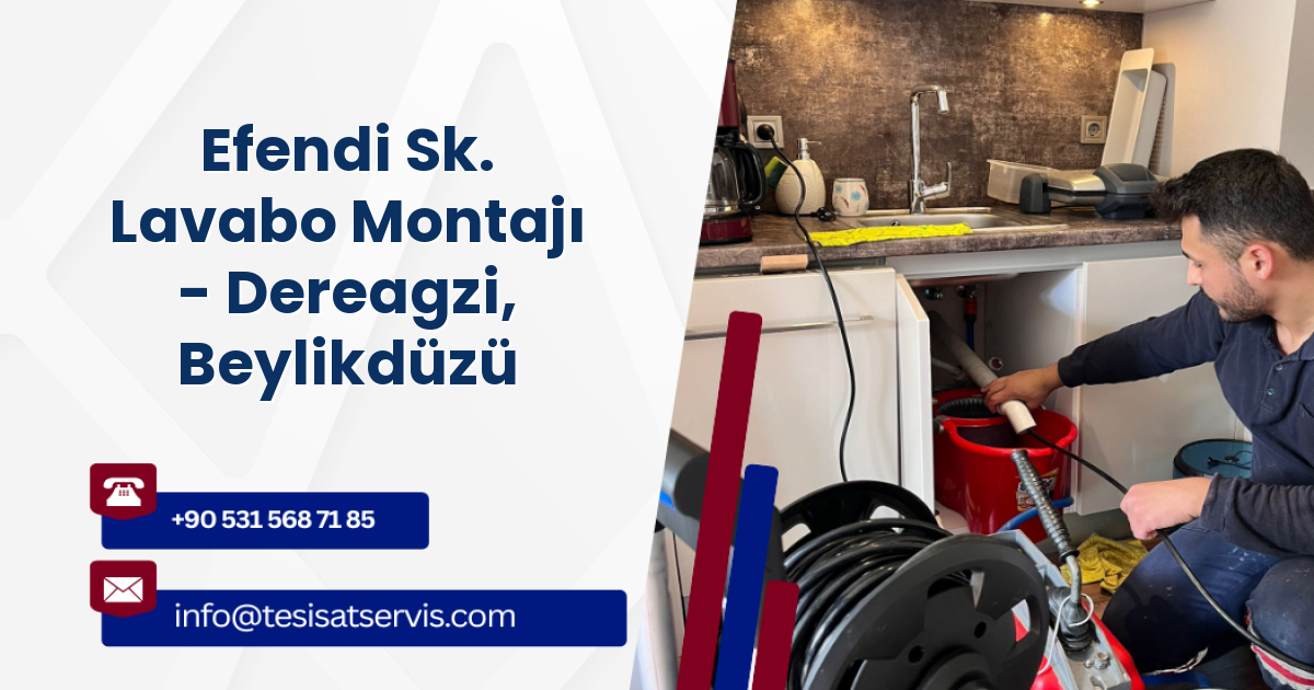 Efendi Sk. Lavabo Montajı - Dereagzi, Beylikdüzü