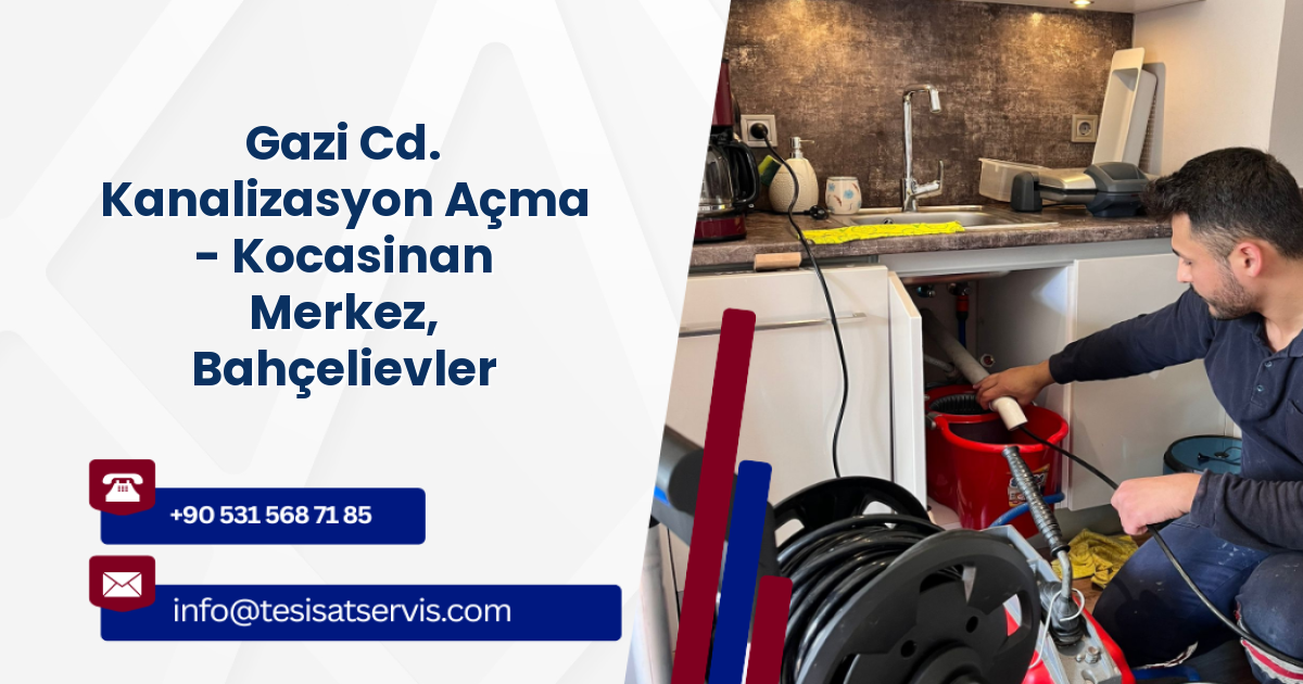 Gazi Cd. Kanalizasyon Açma - Kocasinan Merkez, Bahçelievler